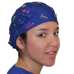 Gorro Azul Rey Clínico estampado Colores - Mujer