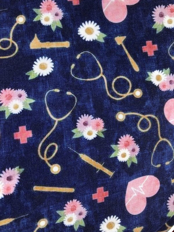 Gorro estampado azul marino y corazones rosados-Mujer - Imagen 2