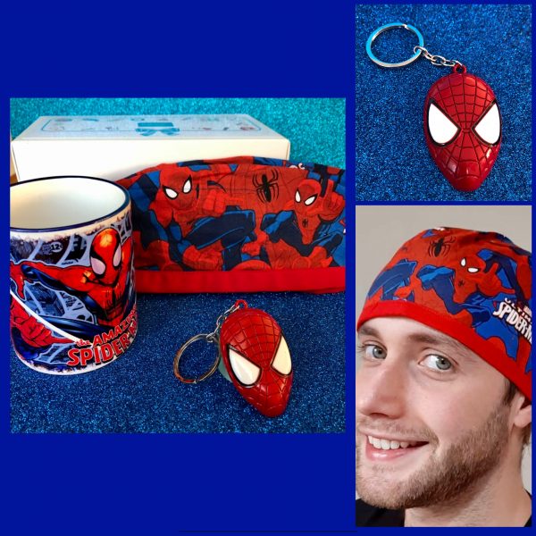 Spiderman Set de regalo Gorro Clínico Llavero y Tazón - Imagen 3
